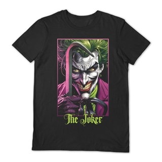 The Joker Why So Serious DC Comics Black Tee