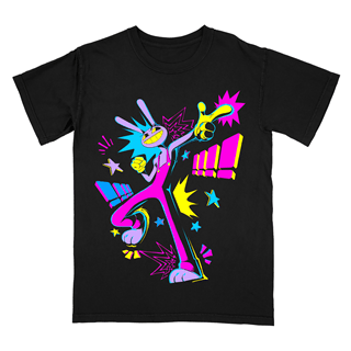 The Amazing Digital Circus Jax Colourful hmv Exclusive Black Tee