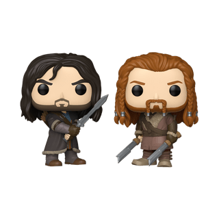 Kili The Dwarf & Fili The Dwarf (TBC): The Hobbit Pop Vinyl: 2 Pack