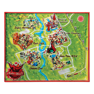 Fallout Limited Edition Nuka-World Metal Map