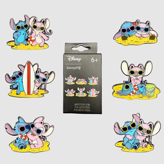Stitch And Angel Beach Scene Lilo And Stitch Funko Blind Box Enamel Pins