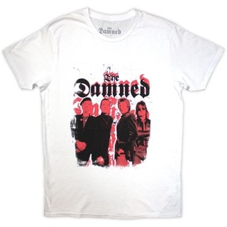 Damned Repeat Logo Photo White Tee