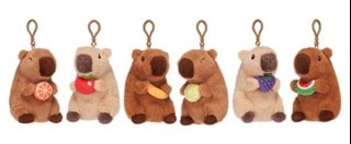 Capybara With Fruit Plush Bagclip Assortment