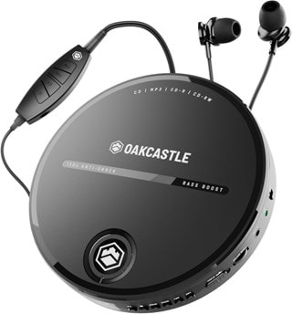 Oakcastle CD10 Black Portable CD Player
