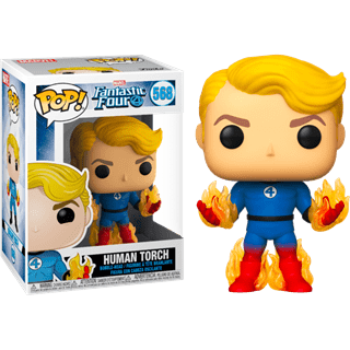 Human Torch With Flames 568 Fantastic Four Funko Pop Vinyl