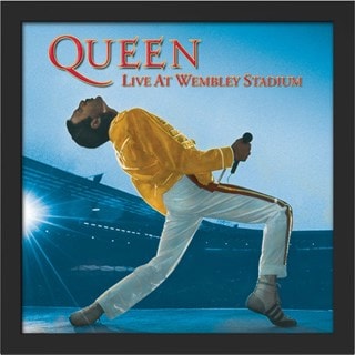 Queen Live At Wembley Stadium Framed Album Cover Print
