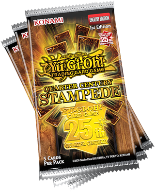 Quarter Century Stampede 3-Pack Tuckbox Yu-Gi-Oh! Trading Cards