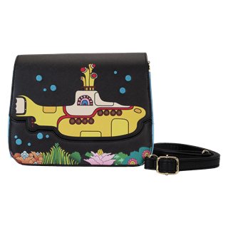 Yellow Submarine Flap Pocket Crossbody Bag Beatles Loungefly