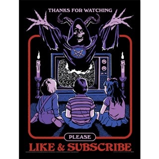 Like & Subscribe Steven Rhodes hmv Exclusive 30cm x 40cm Art Print