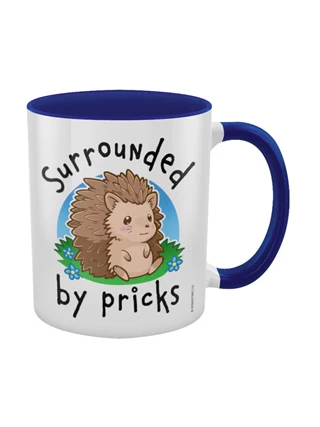 Surrounded By Pricks Blue Coloured Inner Mug