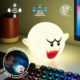 Nintendo Boo Squishyglo Silicone Rechargeable Light