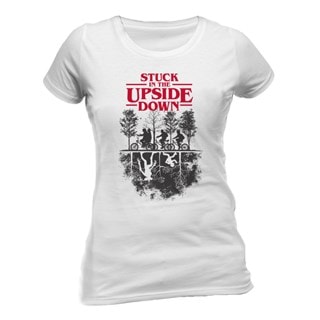 Stuck In The Upside Down Ladies Fit Stranger Things Tee