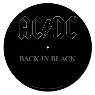 AC/DC Back In Black Slipmat