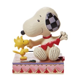 Snoopy With Hearts Garland Peanuts By Jim Shore Figurine