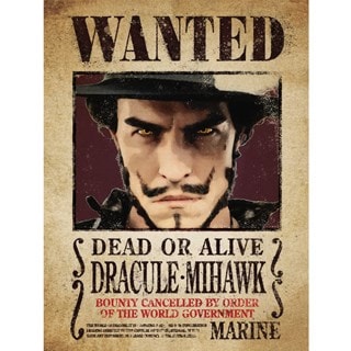 Mihawk Wanted Poster One Piece Live Action Loose 30 x 40cm Print