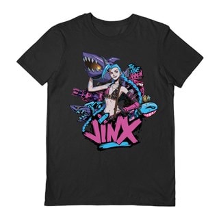 Jinx Shark Gun Arcane League Of Legends Black Tee
