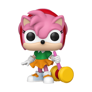 Amy Rose With Piko Hammer With Chance Of Chase 1171 Sonic The Hedgehog Funko Pop Vinyl