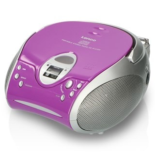 Lenco SCD-24 Purple CD Player with FM Radio