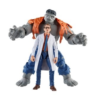 Gray Hulk and Dr. Bruce Banner Avengers 60th Anniversary Marvel Legends Series Action Figure