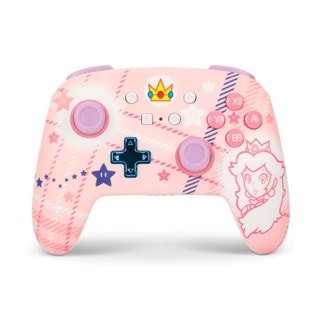 PowerA Enhanced Wireless Controller for Nintendo Switch - Princess Peach Plaid