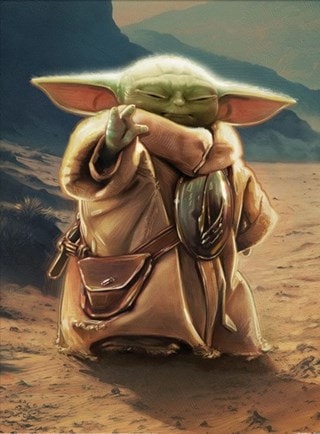 Grogu The Mandalorian & Grogu 30cm x 40cm Art Print
