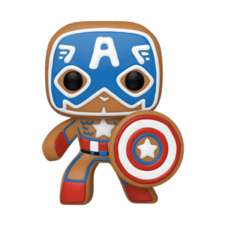 Gingerbread Captain America (933): Holiday: Marvel Pop Vinyl