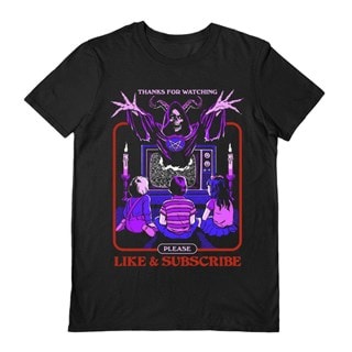 Like & Subscribe Steven Rhodes hmv Exclusive Black Tee