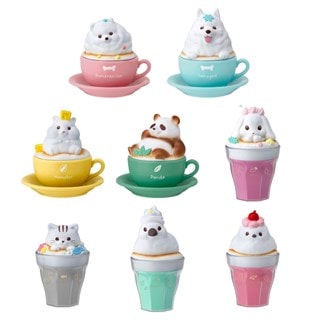 Character Latte Art Case Animals Shokugan Blind Box