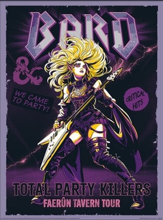Bard Comic Dungeons & Dragons 30cm x 40cm Art Print