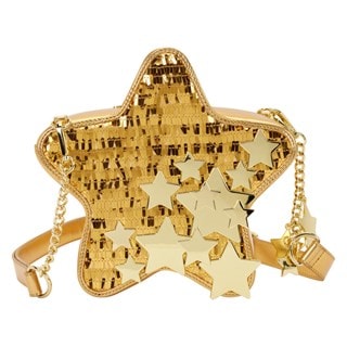 Gold Stars Sequin Loungefly Crossbody Bag