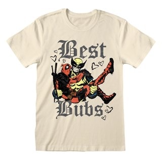 Best Bubs Natural Deadpool 3 Deadpool & Wolverine Tee