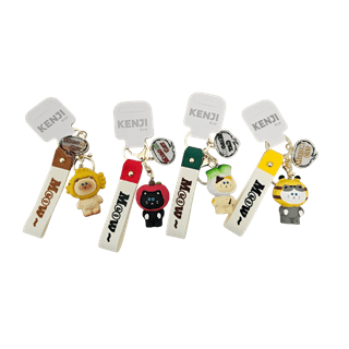 Mima Hard Fish Fruit Head Keyring Assortment