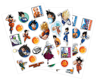 Dragon Ball Removable Sticker Set