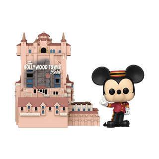 Walt Disney World 50th Hollywood Tower Hotel With Mickey (31) Pop Vinyl Town