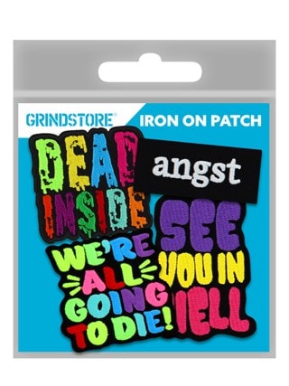 Dead Inside Iron On Patch Pack