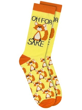 Oh For Fox Sake Twisted Soles Size 8-12 Socks