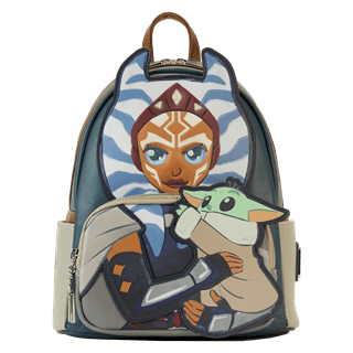 Ahsoka Holding Grogu Mini Backpack Mandalorian Loungefly