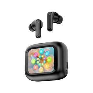 Zomar Sounds ZS3 Black True Wireless Bluetooth Earphones with LCD Screen