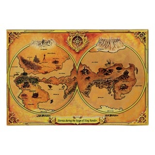 Masters Of The Universe Limited Edition Replica Metal Map Of Eternia
