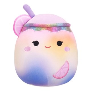 7.5'' Luscha Pink Purple Yellow Tie-Dye Unicorn Lemonade With Rainbow Rim Polyba Squishmallows Plush