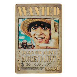 Wanted Poster One Piece Limited Edition Ingot