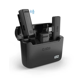 SBS Wireless Microphone Dual Pack with USB-C Receiver