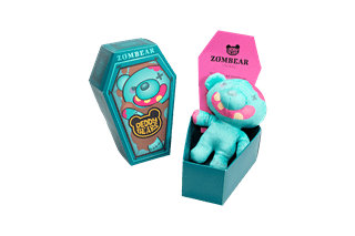 Zombear In Coffin Deddy Bear Small Plush Box