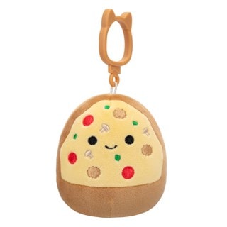 Chea The Supreme Pizza Slice With Mushroom And Pepper Squishmallows Clip-On Plush