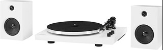 Crosley T150 White Turntable With Speakers