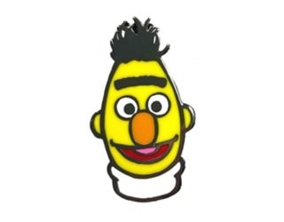 Bert Sesame Street Pin Badge
