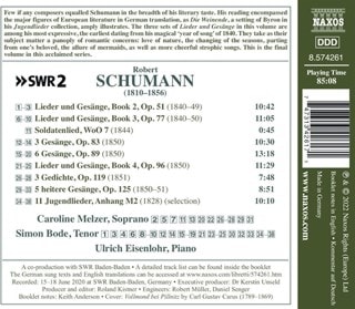 Schumann: Lieder Und Gesange/Soldatenlied/Jugendlieder