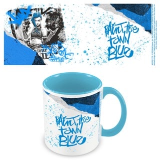 Arcane League Of Legends Jinx Paint The Town Blue Coloured Inner Mug