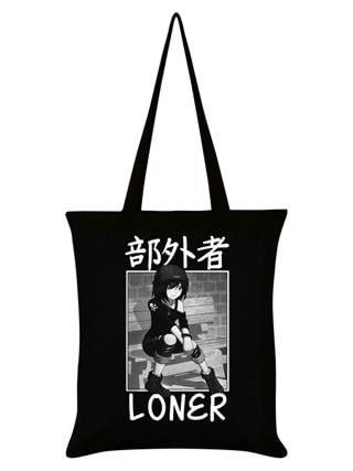 Loner Tokyo Spirit: Black Tote Bag