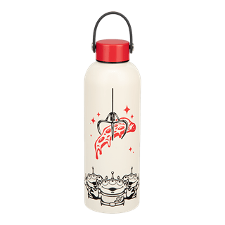 Pizza Planet With Carry Loop Toy Story Metal Water Bottle